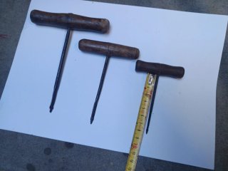 Herramientas antiguas madera