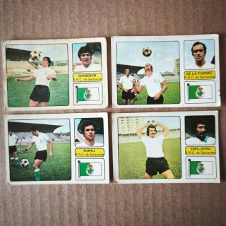 14 Cromos de fútbol R.C. de Santander