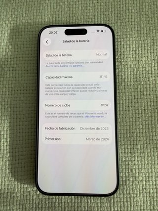 iPhone 15 Pro Negro/Azul Marino