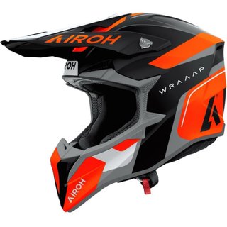 Casco Airoh Wraaap Conquer Orange Matt