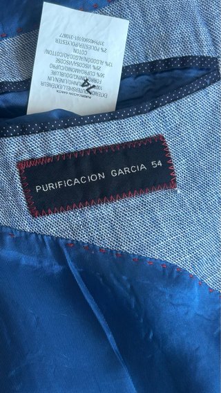 Americana Lino Purificación García T54 Azul