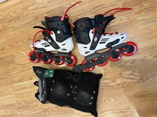 Patines Oxelo MF500 Talla 37 con protecciones