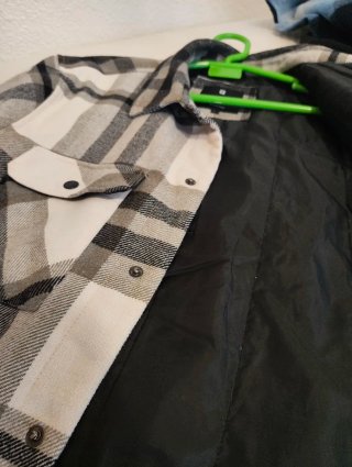 Chaqueta Cuadros con Cuello C&A Talla L