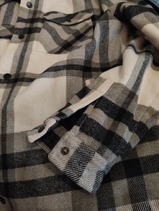 Chaqueta Cuadros con Cuello C&A Talla L