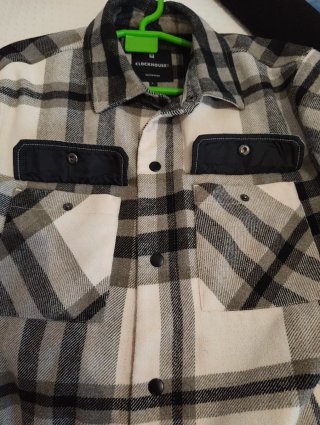 Chaqueta Cuadros con Cuello C&A Talla L
