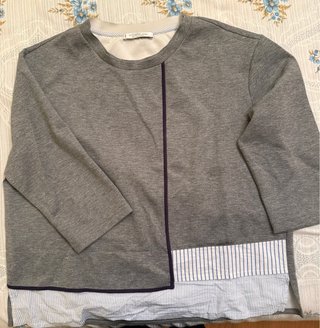 Camiseta Violeta Gris Talla M
