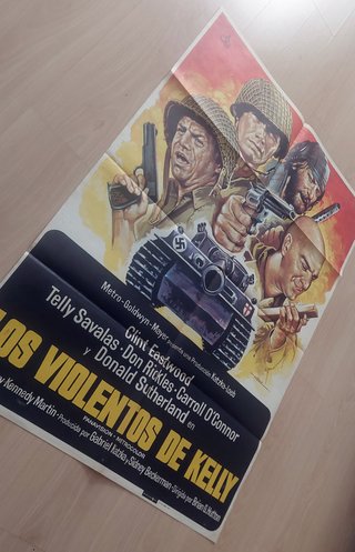 Cartel Original Los violentos de Kelly (1970)