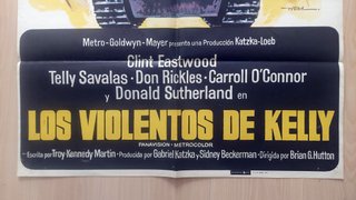 Cartel Original Los violentos de Kelly (1970)