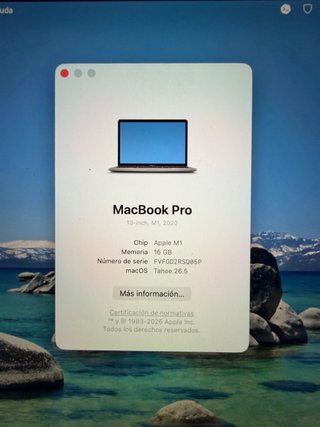 MacBook Pro M1 16GB RAM 512GB SSD