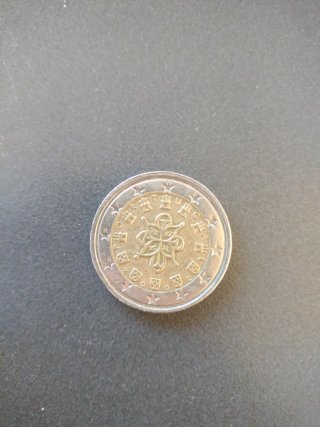 Moneda Portugal 2002 fallo acuñación