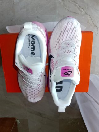 Zapatillas Nike Running Mujer Blancas Rosas