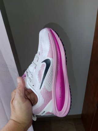 Zapatillas Nike Running Mujer Blancas Rosas