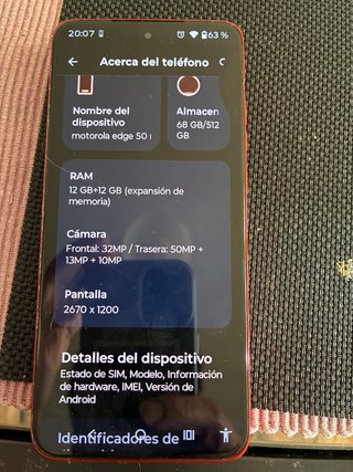Motorola Edge 50 Neo Rojo