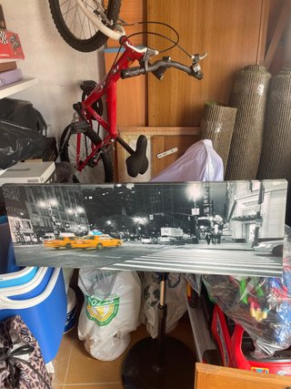 Cuadro Nueva York Taxi Amarillo 90x30