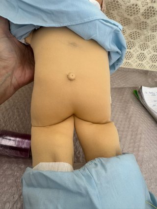 Muñeca Cabbage Patch Pelo Lana Rosa