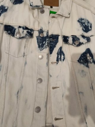 Chaqueta vaquera CyA efecto desteñido XL