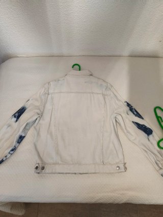 Chaqueta vaquera CyA efecto desteñido XL