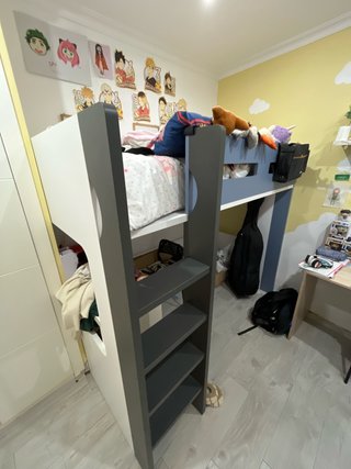 Letto a castello robusto in legno