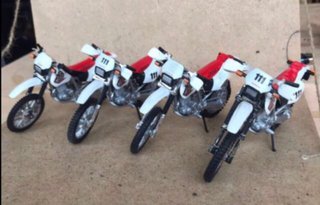 Honda XR600R/XR400R Motocross Roja y blanca