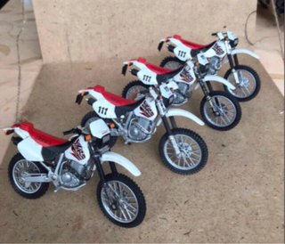 Honda XR600R/XR400R Motocross Roja y blanca