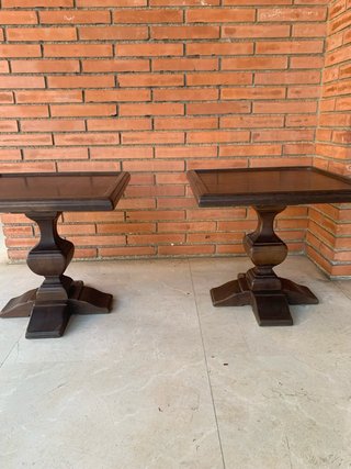 2 Comodini Rustici in Legno