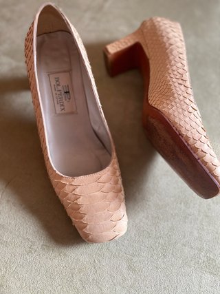 BOL PERROX Zapatos Tacón autentica piel de serpien