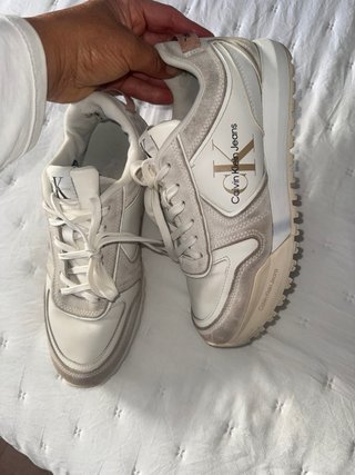 Calvin Klein Jeans Zapatillas Beige/Blanco