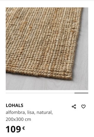 Alfombra Yute 2x3m natural