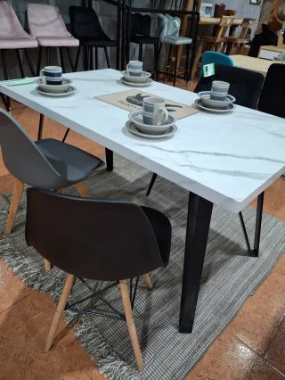 Mesa Comedor Efecto Marmol
