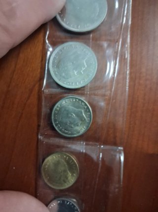 Tira de monedas España 75
