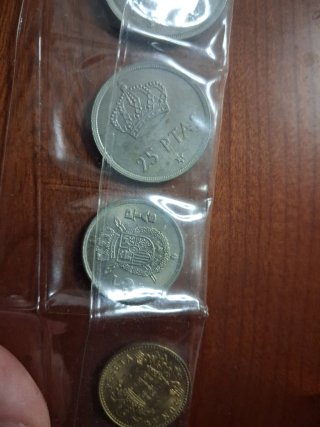 Tira de monedas España 75