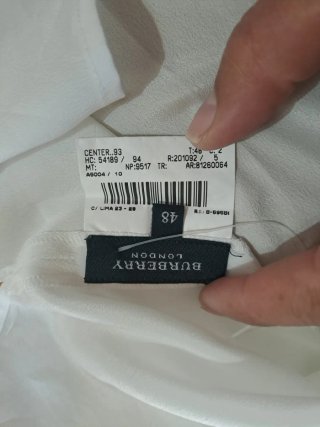 Camisa Burberry Blanca Mujer