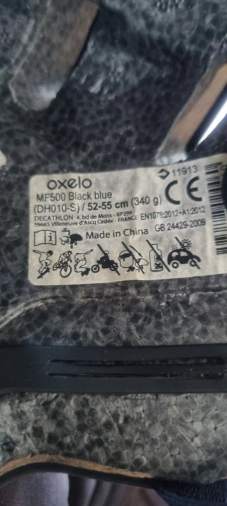 Casco Oxelo Patinaje/Equitación Negro