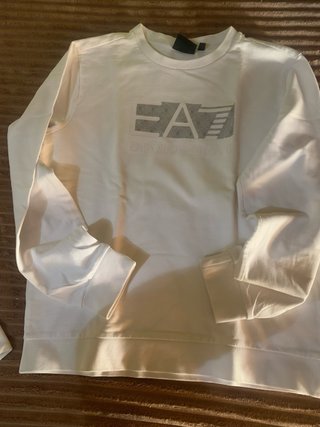 Sudadera Emporio Armani Unisex Blanca T-12