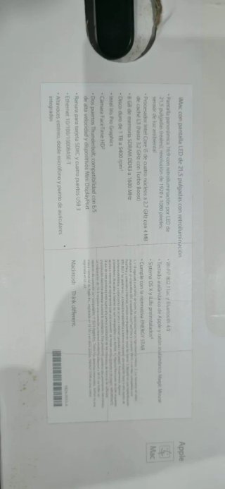 Ordenador Apple iMac Plata/Blanco