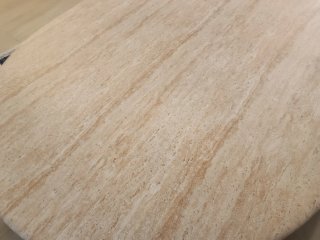 Tablero de mesa comedor en cemento travertino
