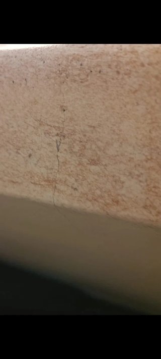 Tablero de mesa comedor en cemento travertino
