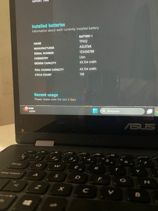 Portátil Táctil Asus Vivobook Flip 14 TP412UA Azul
