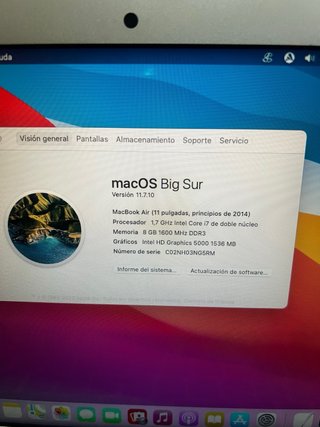 Macbook Air 2014 Plata