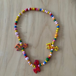 Lote collares y pulseras infantiles madera