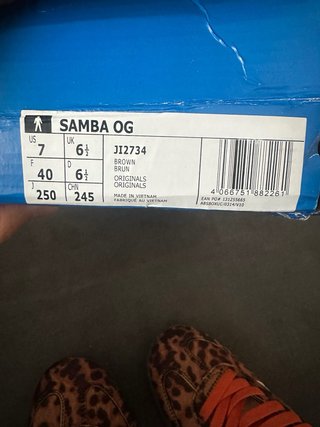 Adidas Samba Leopardo Marrón Naranja