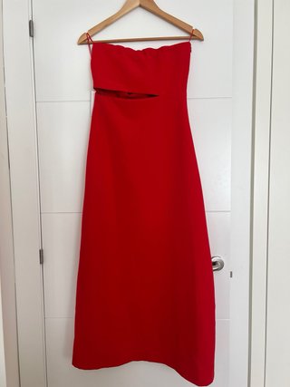 Vestido fiesta rojo Cossy