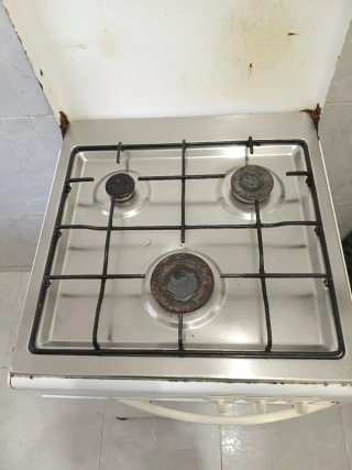 Cocina de gas con portabombona