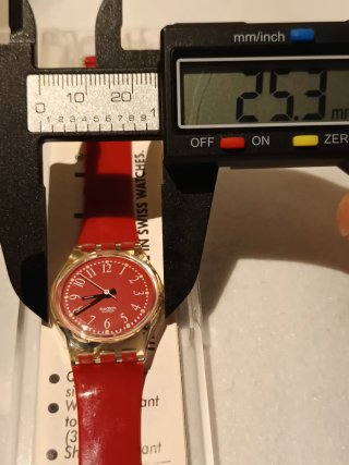 Swatch Lady Vintage LK128 Rouge Red NOS Full Set
