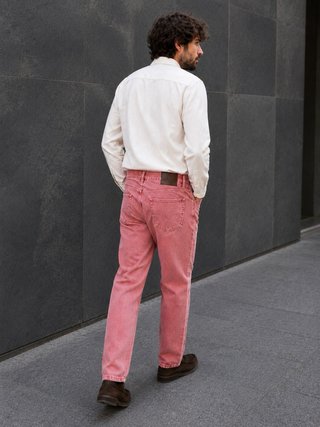Jeans Lois Vintage Rosa Coral Talla 42