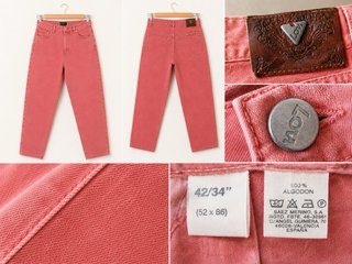 Jeans Lois Vintage Rosa Coral Talla 42