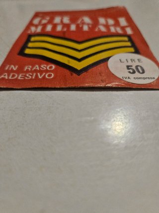Gradi Militari in Raso Adesivo vintage