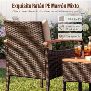 Conjunto Jardín: 2 Sillas y Mesa