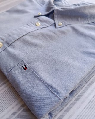 Camisa Oxford Celeste Oversize XL