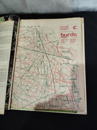 Revista de patrones Burda original.
